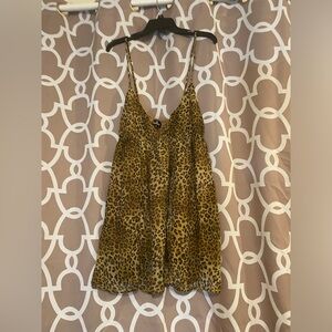 New LULUS cheetah mini dress in Large